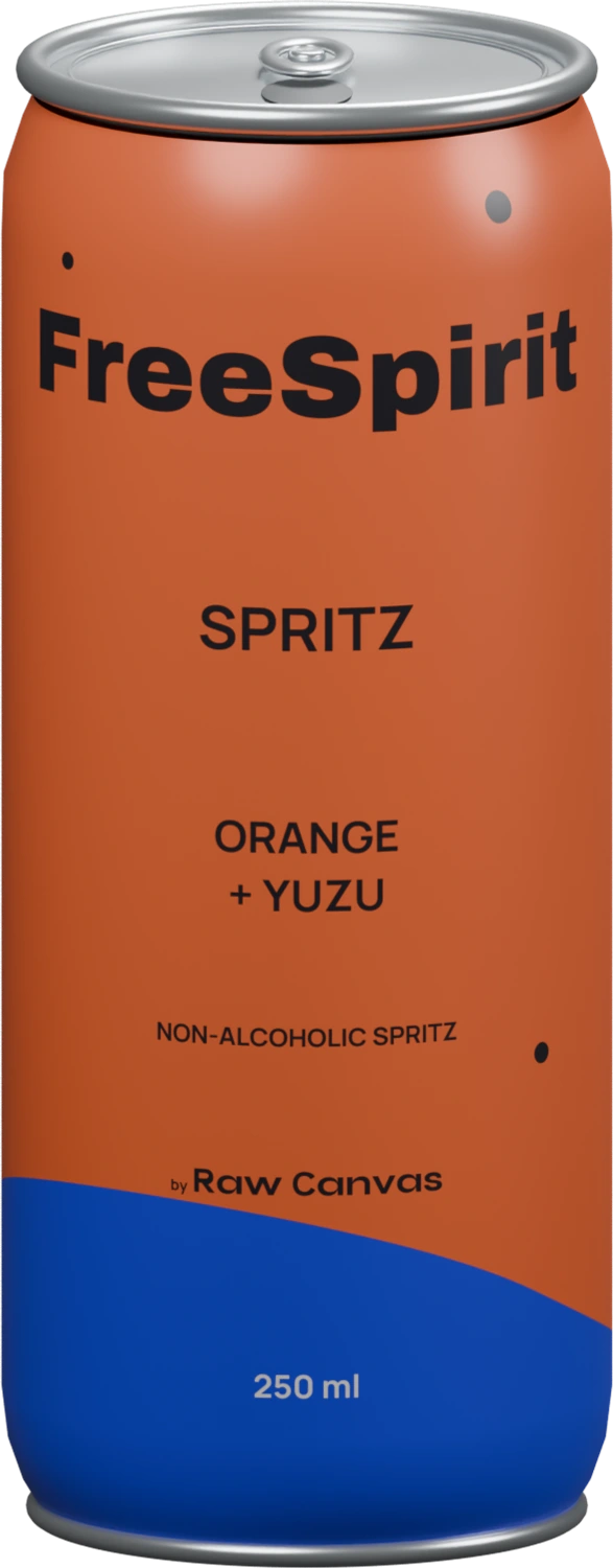 FreeSpirit Orange + Yuzu Spritz aluminium can